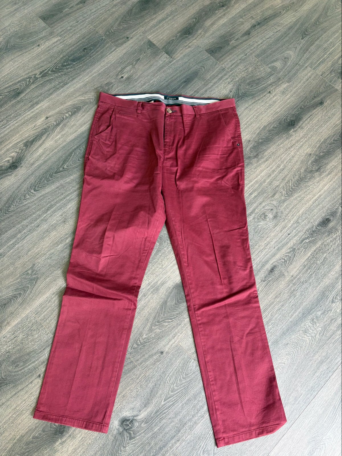 McGregor Heren Chino Broek - Bordeauxrood - Maat 40/34, Ophalen of Verzenden, Zo goed als nieuw, Overige maten, Rood