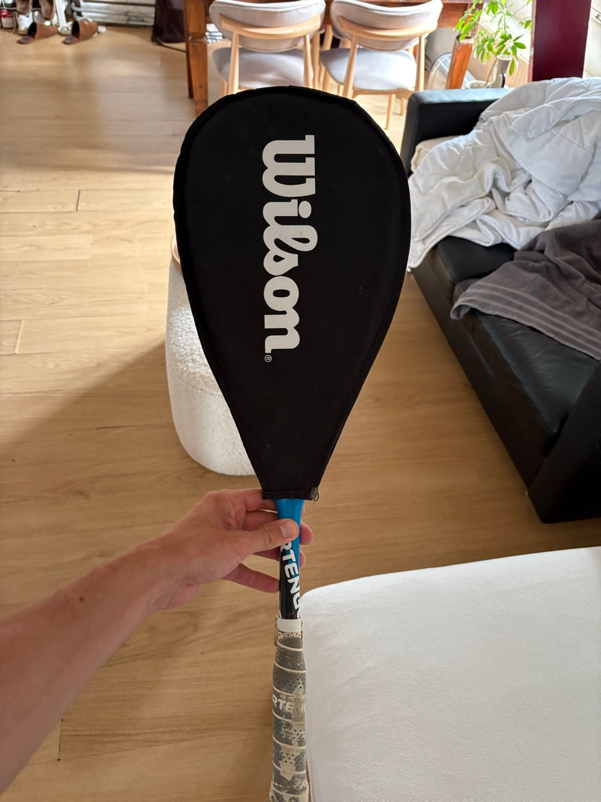 Artengo Squash Racket met Hoes -  veelgebruikt, Ophalen, Gebruikt, Racket, Met hoes