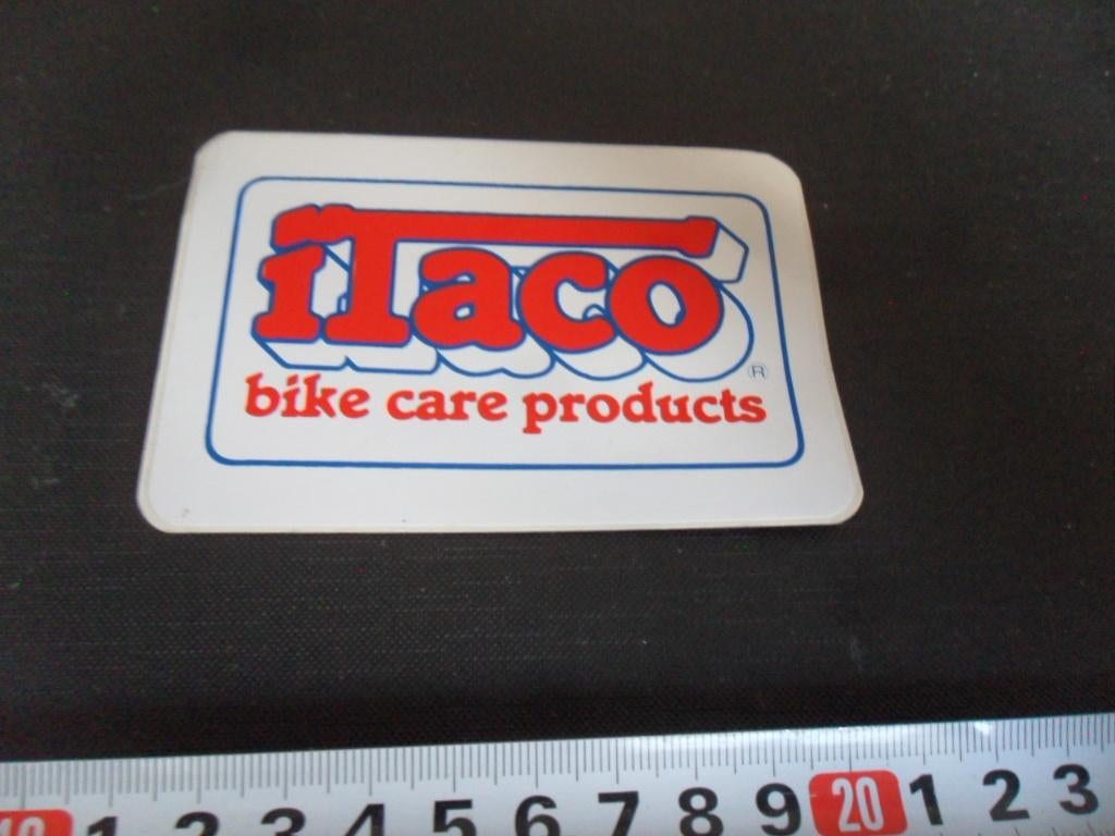 sticker ITACO bike care products, Ophalen, Zo goed als nieuw