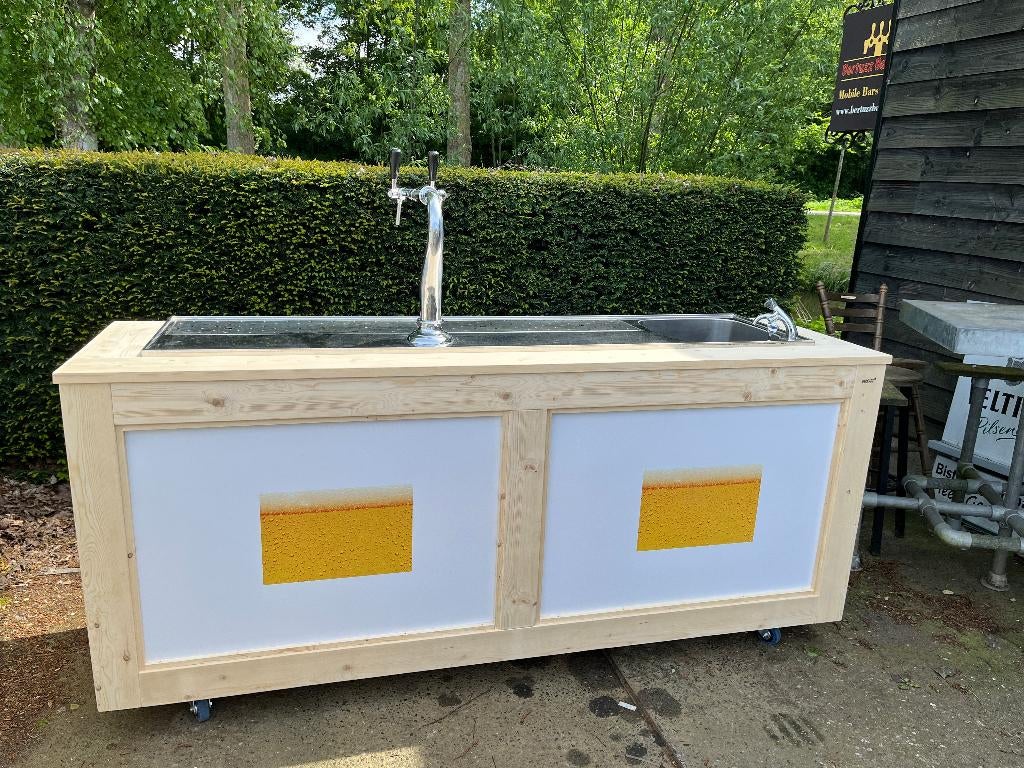 Mobiele Bar Dubbele Biertap Spoelbak Gamko Koeler, Gamko / Bertuzz, Zo goed als nieuw, Ophalen, Overige merken