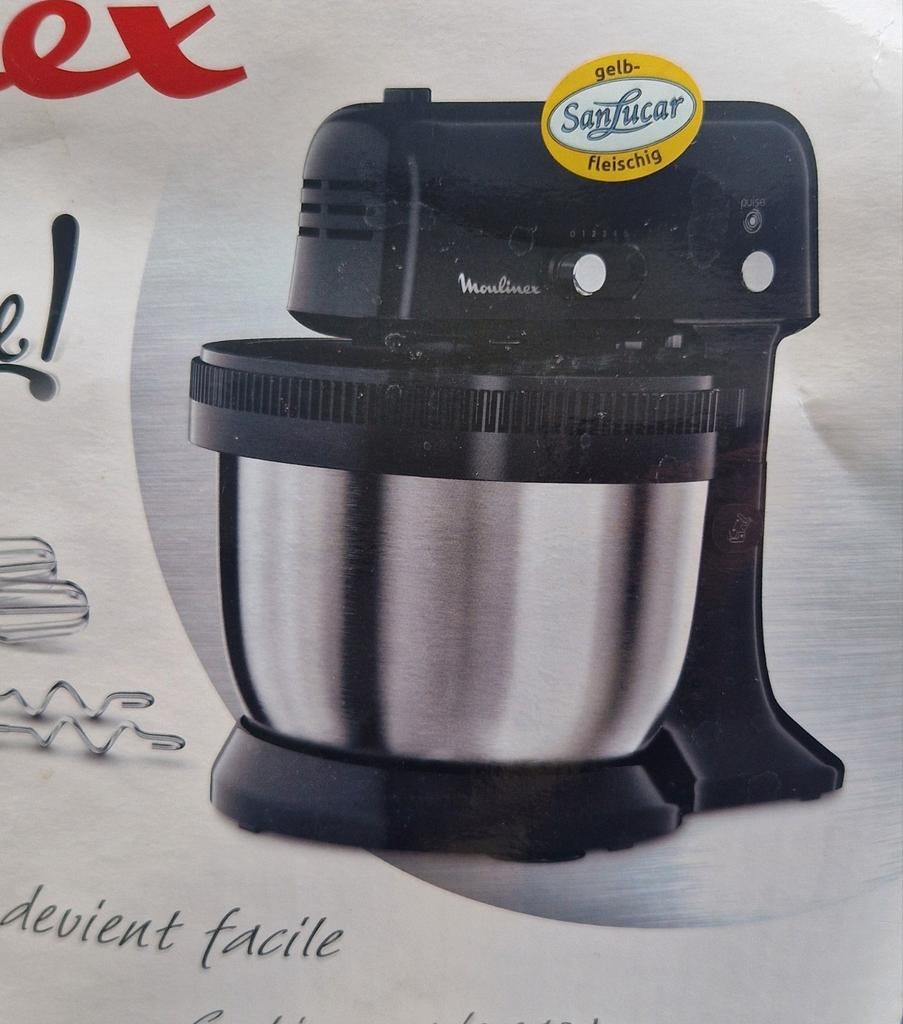 Moulinex Oh My Cake! Keukenmachine met 4L RVS kom, 3 tot 4 liter, Ophalen, Zo goed als nieuw, 3 snelheden of meer