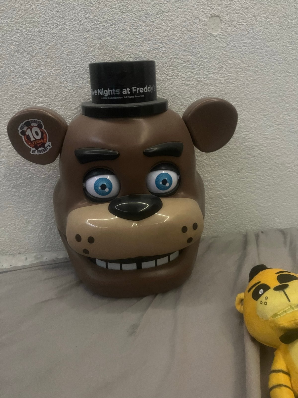 Freddy hoofd met 3 knuffels erbij, Kinderen en Baby's, Speelgoed | Knuffels en Pluche, Gebruikt, Overige merken, Overige karakters