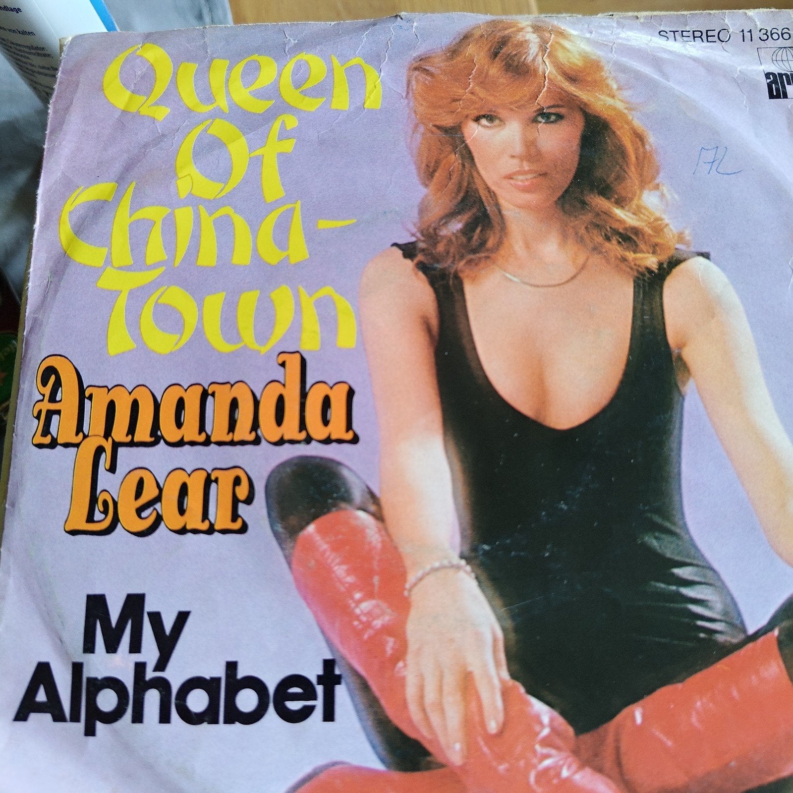 Amanda Lear - Queen Of China-Town / My Alphabet Single, Cd's en Dvd's, Ophalen of Verzenden, Gebruikt, 7 inch