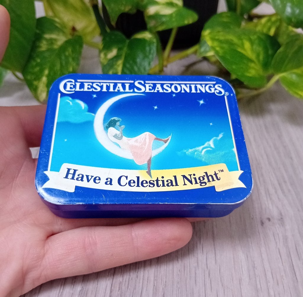 vintage celestal seasonings reis theeblikje, Verzenden, Overige