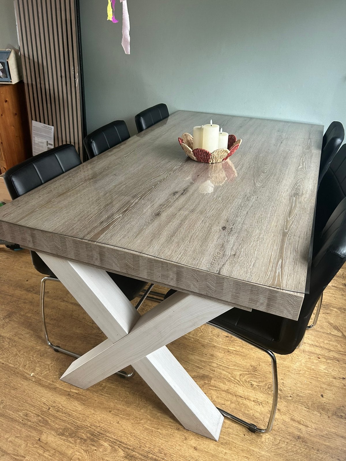 Eetkamer tafel, Ophalen, 50 tot 100 cm, Zo goed als nieuw, 150 tot 200 cm