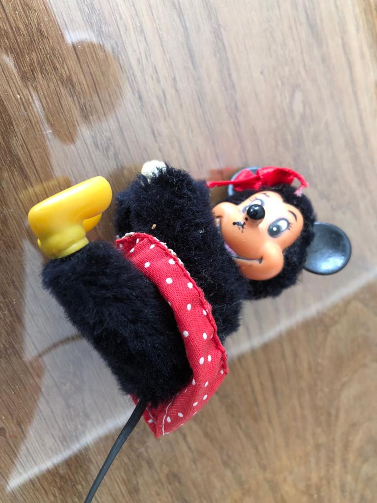 Vintage minny mouse 80s clip on knijpbeest origineel, Ophalen of Verzenden, Gebruikt