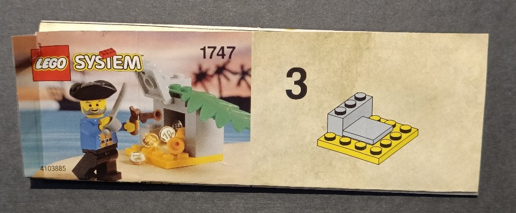 Lego Instructie Boekje Treasure Surprise 1747-, Gebruikt, Lego, Overige typen, Pirates
