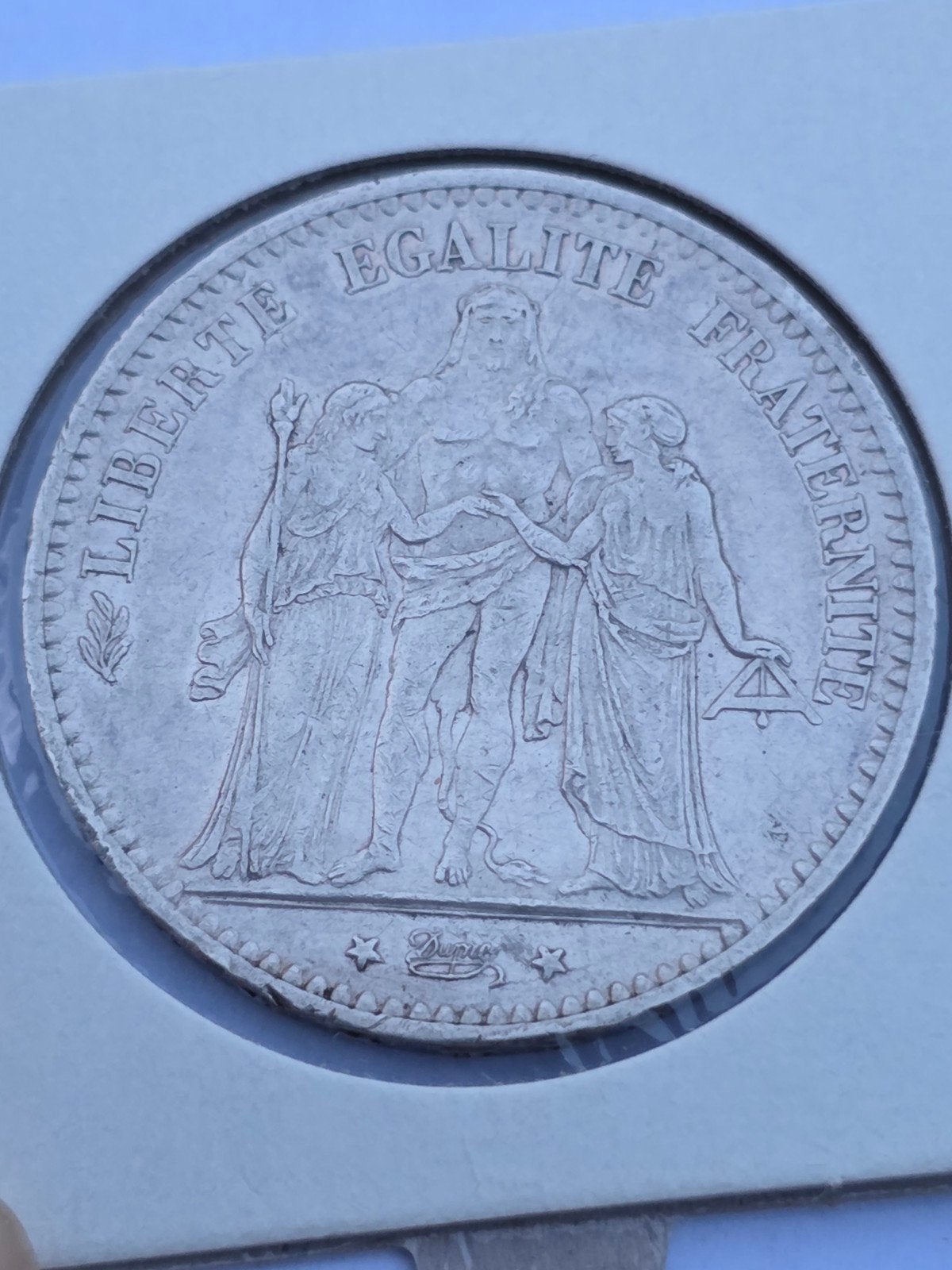 5 francs 1874 Frankrijk, Verzenden, Frankrijk, Losse munt, Zilver