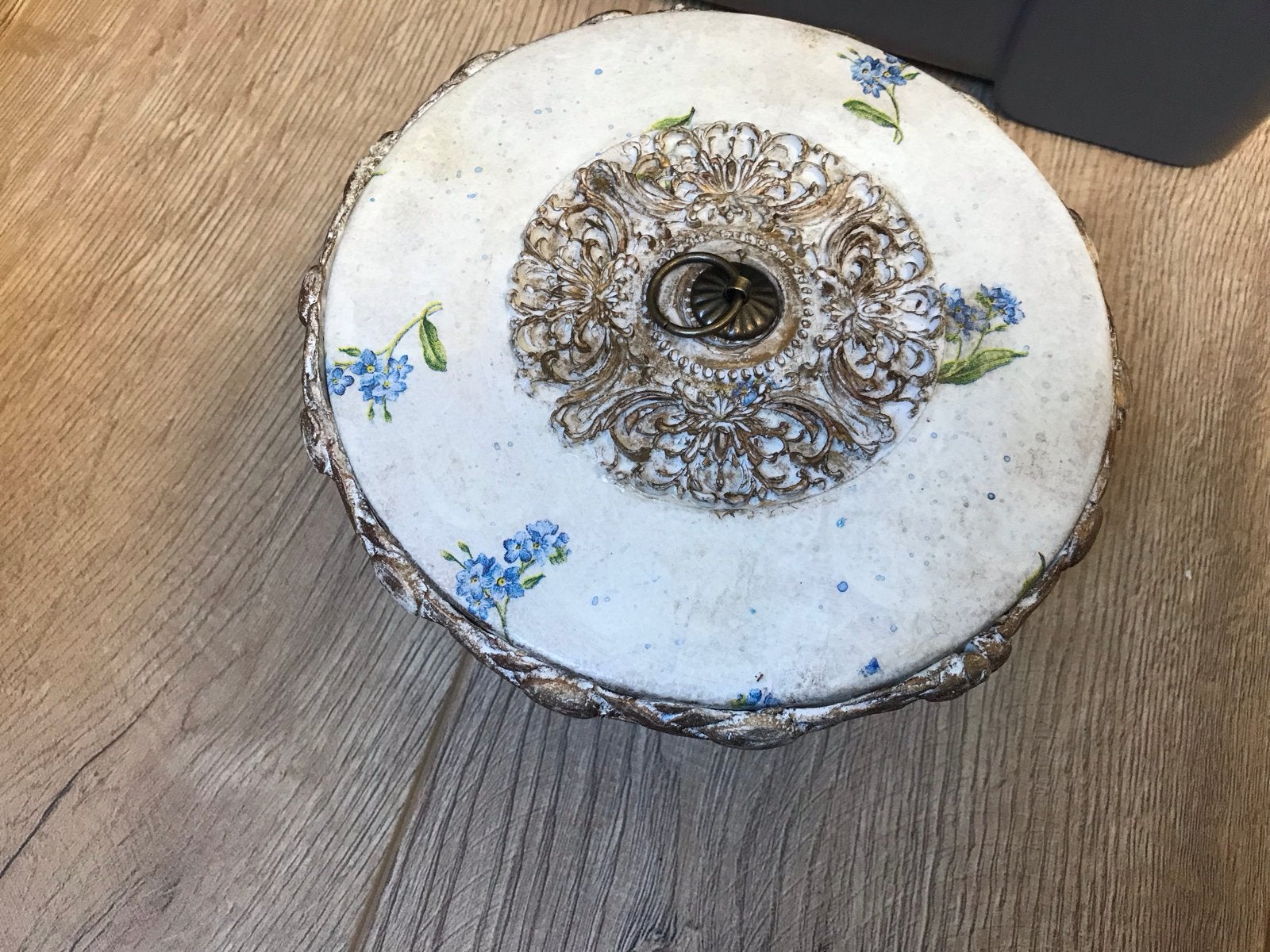 Decoratieve doos met vergeet-mij-nietjes, Ophalen of Verzenden, Nieuw