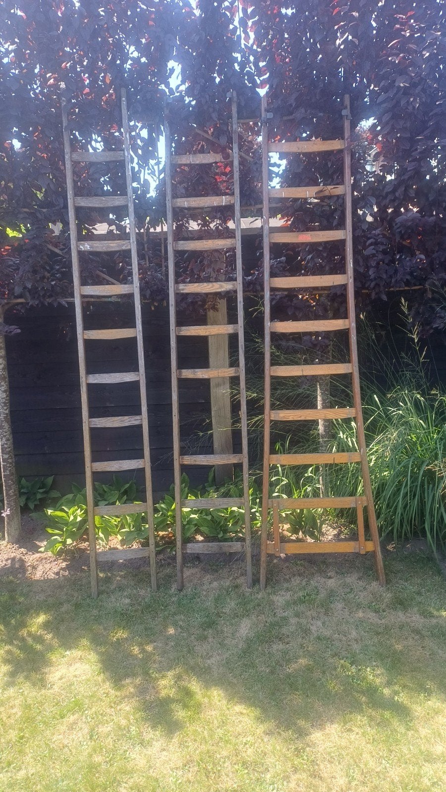 Decoratieve ladder 3x10 - niet veilig voor gebruik, Doe-het-zelf en Verbouw, Ladders en Trappen, Ophalen, Gebruikt, Ladder, 4 meter of meer