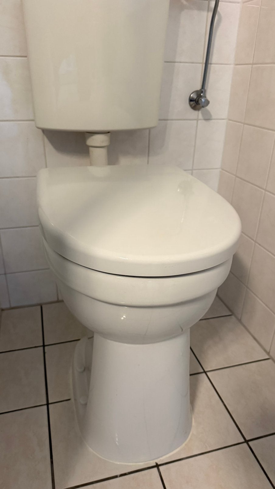 Toilet 6 maanden oud, staand. Met wc bril Pressalit, Ophalen, Zo goed als nieuw, Toilet