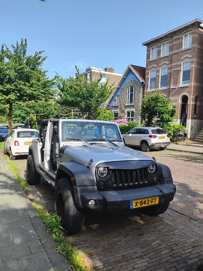 Jeep Wrangler Unlimited 2009 Grijs, Auto's, Jeep, Particulier, Wrangler, Diesel, Euro 4, Cabriolet, Handgeschakeld, Origineel Nederlands