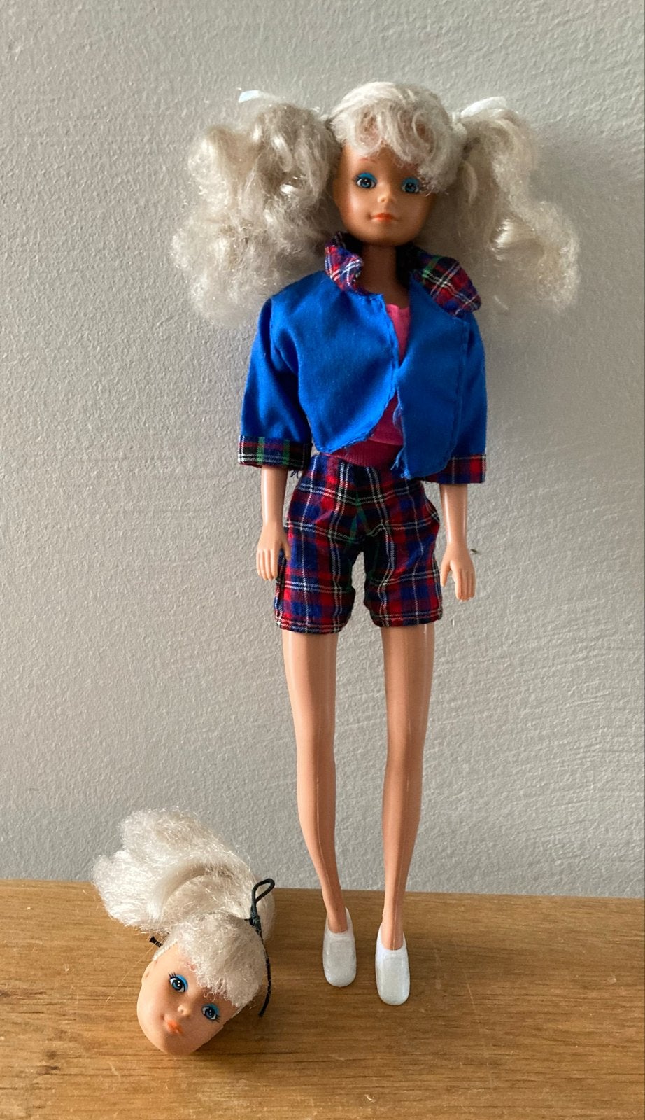 Vintage Simba-Toys Steffi Love pop met extra hoofdje, Ophalen of Verzenden, Gebruikt, Overige typen