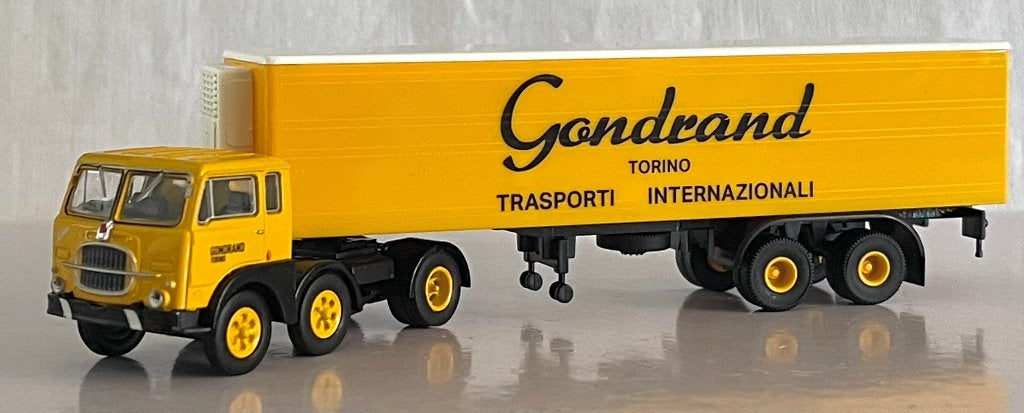 BREKINA 58504: Fiat 690 T met koeloplegger "Gondrand Torino", Ophalen of Verzenden, Nieuw, Bus of Vrachtwagen, Brekina