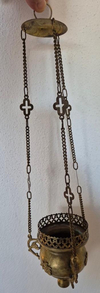 Antieke Godslamp (Wierookvat)., Antiek en Kunst, Antiek | Religie, Ophalen of Verzenden