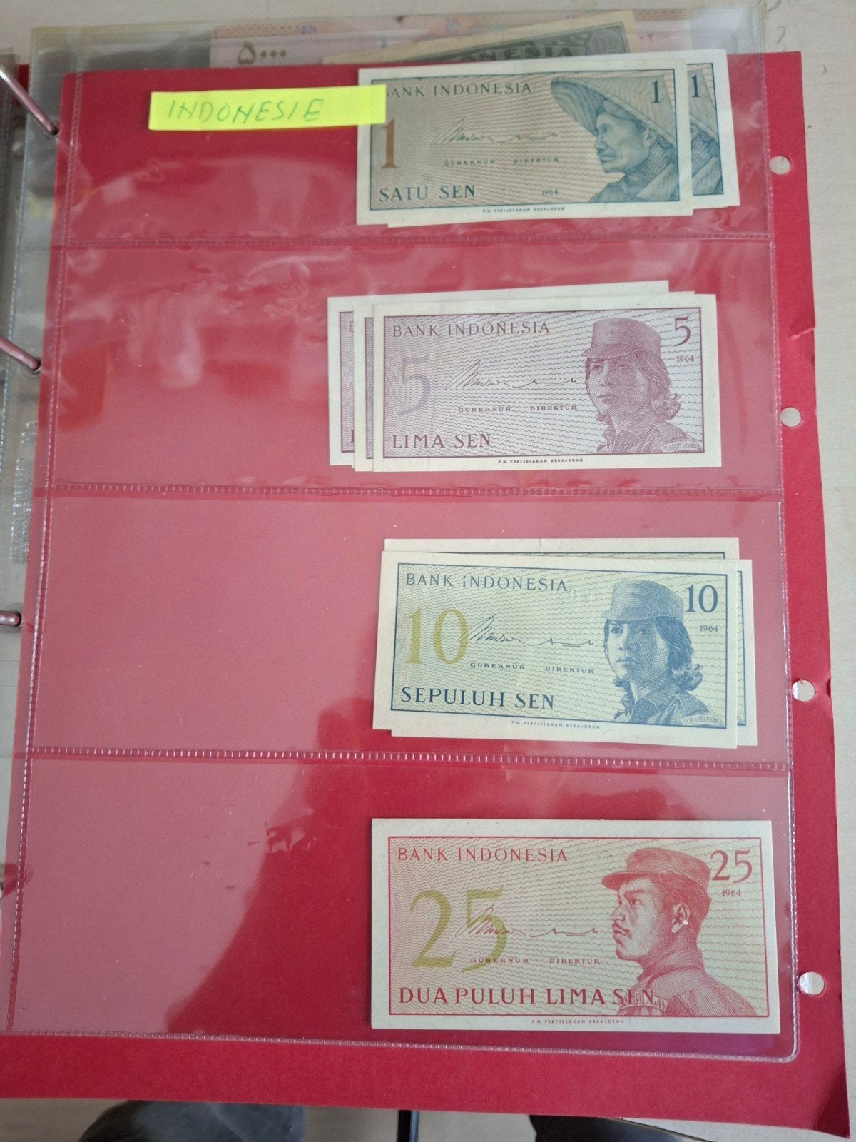 9 biljetten uit Indonesië, Postzegels en Munten, Bankbiljetten | Azië, Ophalen of Verzenden, Zuidoost-Azië, Setje