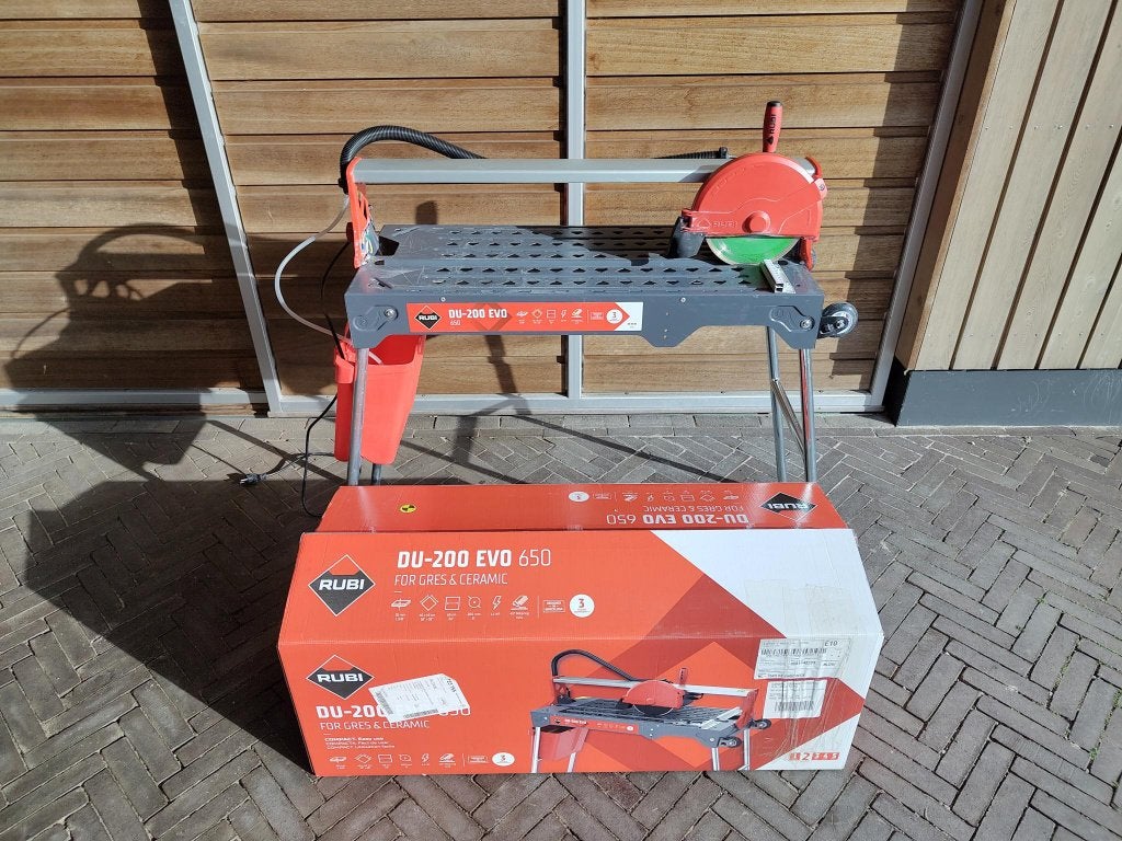 Rubi DU-200 EVO 650 tegelzaagmachine, Ophalen, Minder dan 30 mm, Overige typen, 600 tot 1200 watt