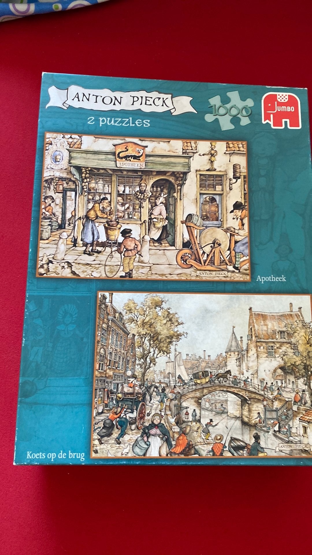Anton Pieck, 2 puzzles 2x 1000 stukjes, Ophalen, 500 t/m 1500 stukjes, Gebruikt