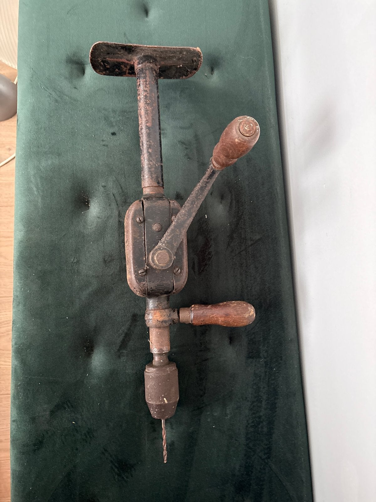 Antieke handboor - Vintage gereedschap, Ophalen of Verzenden