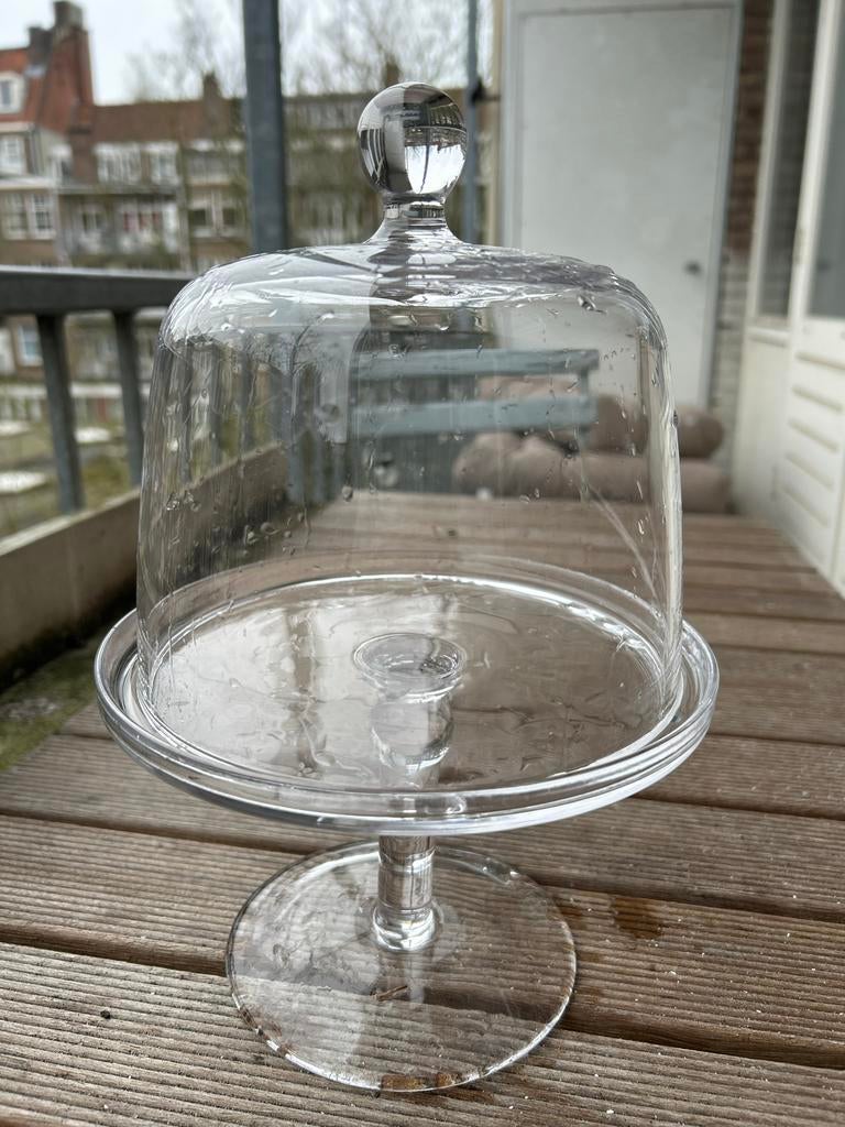 Glazen stolp op voet - Perfect voor decoratie, Huis en Inrichting, Woonaccessoires | Stolpen, Ophalen of Verzenden, Zo goed als nieuw