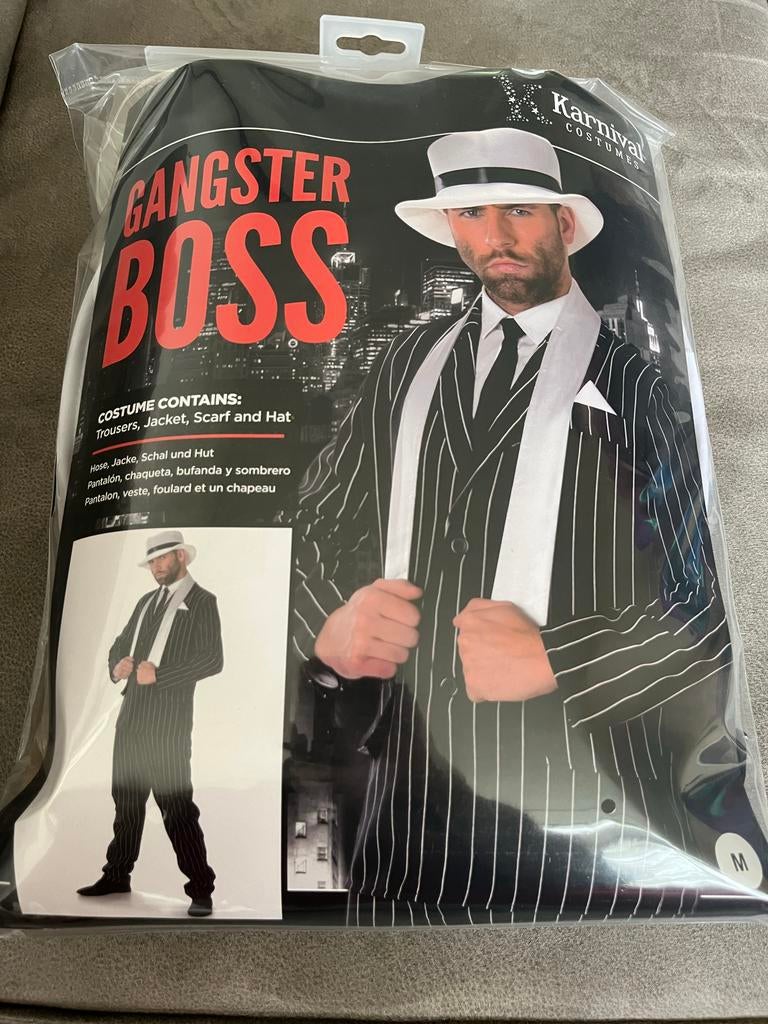 Gangster Boss en Gangster Girl Kostuums - Nieuw, Ophalen of Verzenden, Nieuw, Pak of Jurk