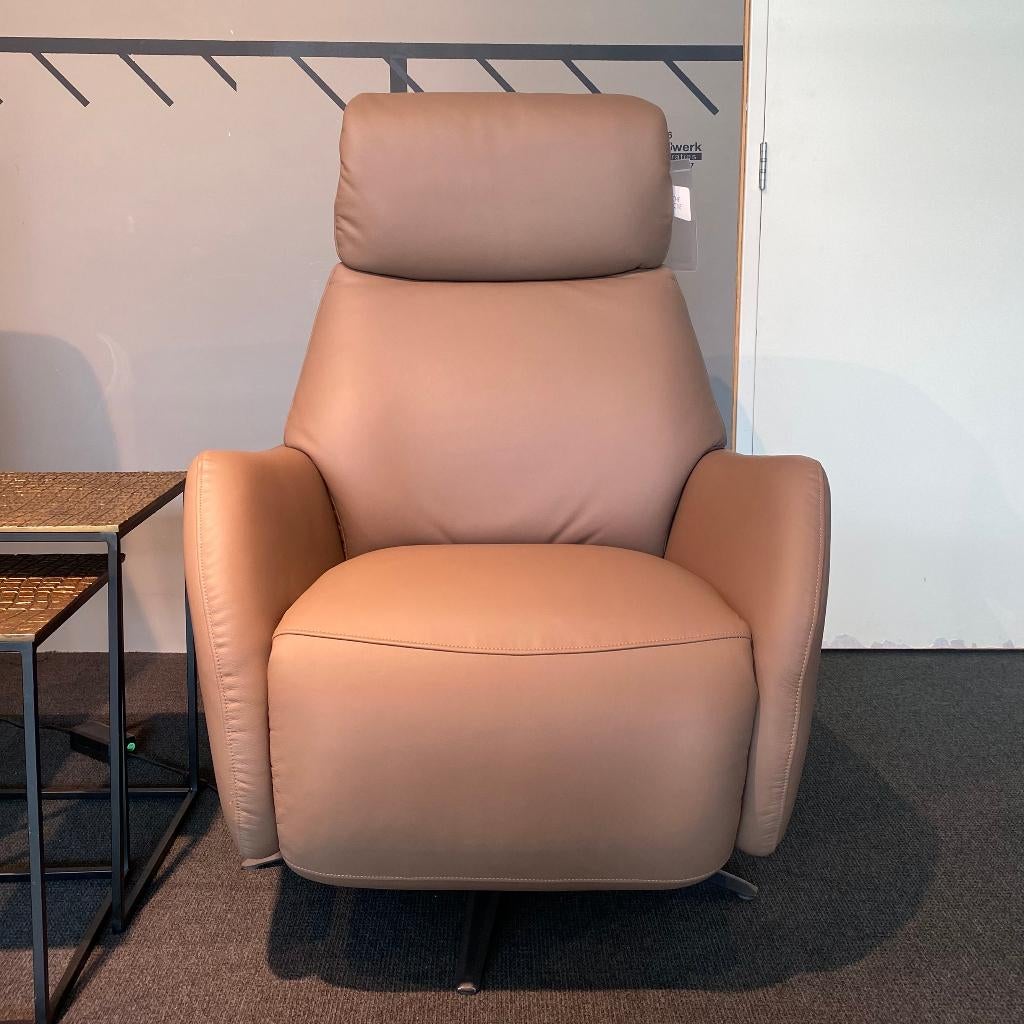 Relaxfauteuil Venetie Oosterbaan Living, Ophalen, Nieuw, 50 tot 75 cm, Leer