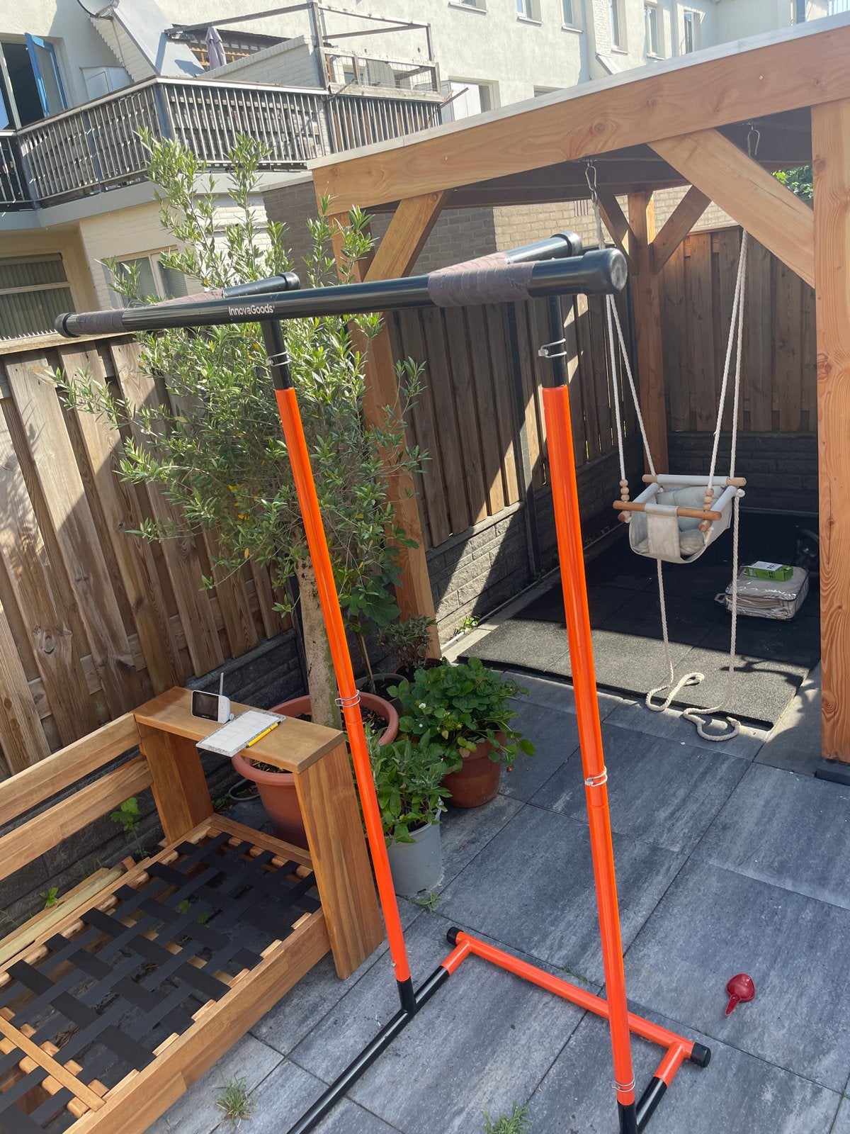 Innovagoods Pull-up fitness station met reistas, Ophalen, Zo goed als nieuw, Armen, Oprekstang