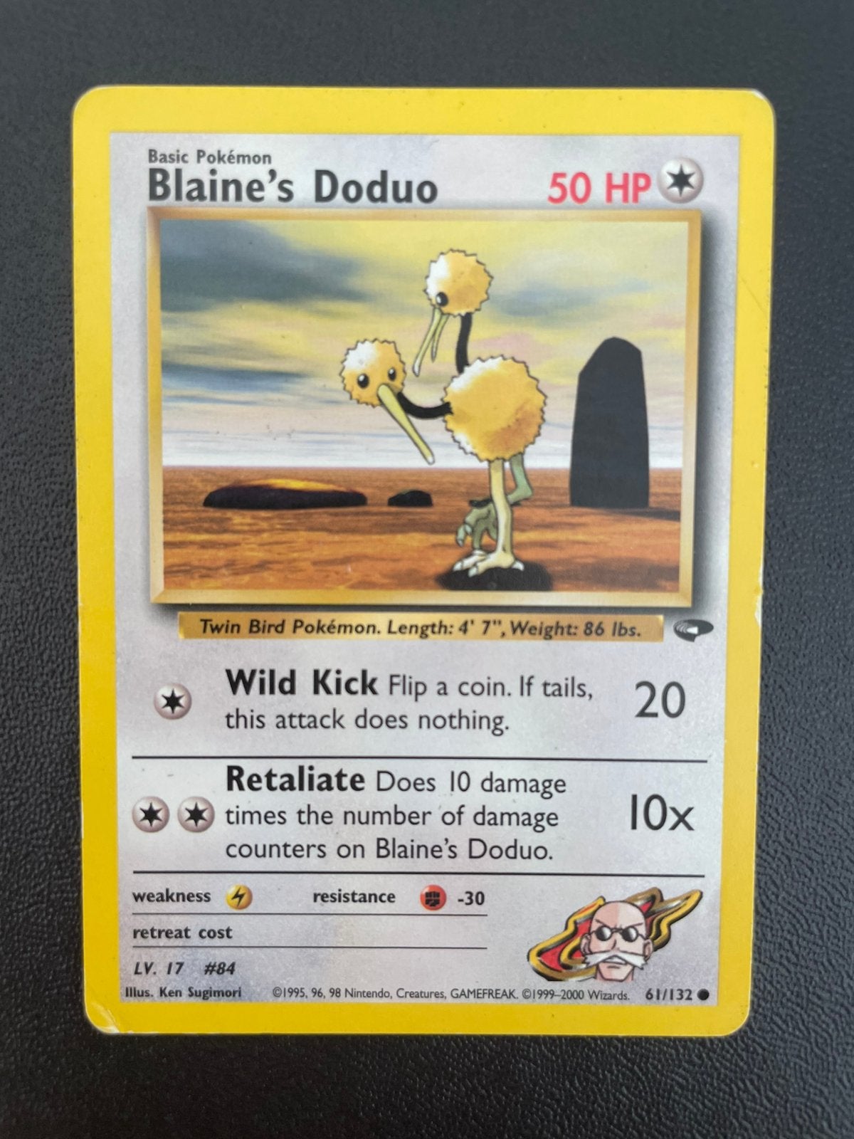 Blaine’s Doduo 61/132 Gym Challenge, Ophalen of Verzenden, Zo goed als nieuw