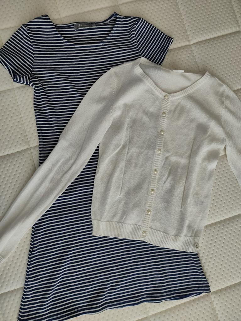 Jurk en vestje maat 152, Geisha & Vaker Bridge, Kinderen en Baby's, Kinderkleding | Maat 152, Ophalen of Verzenden, Zo goed als nieuw
