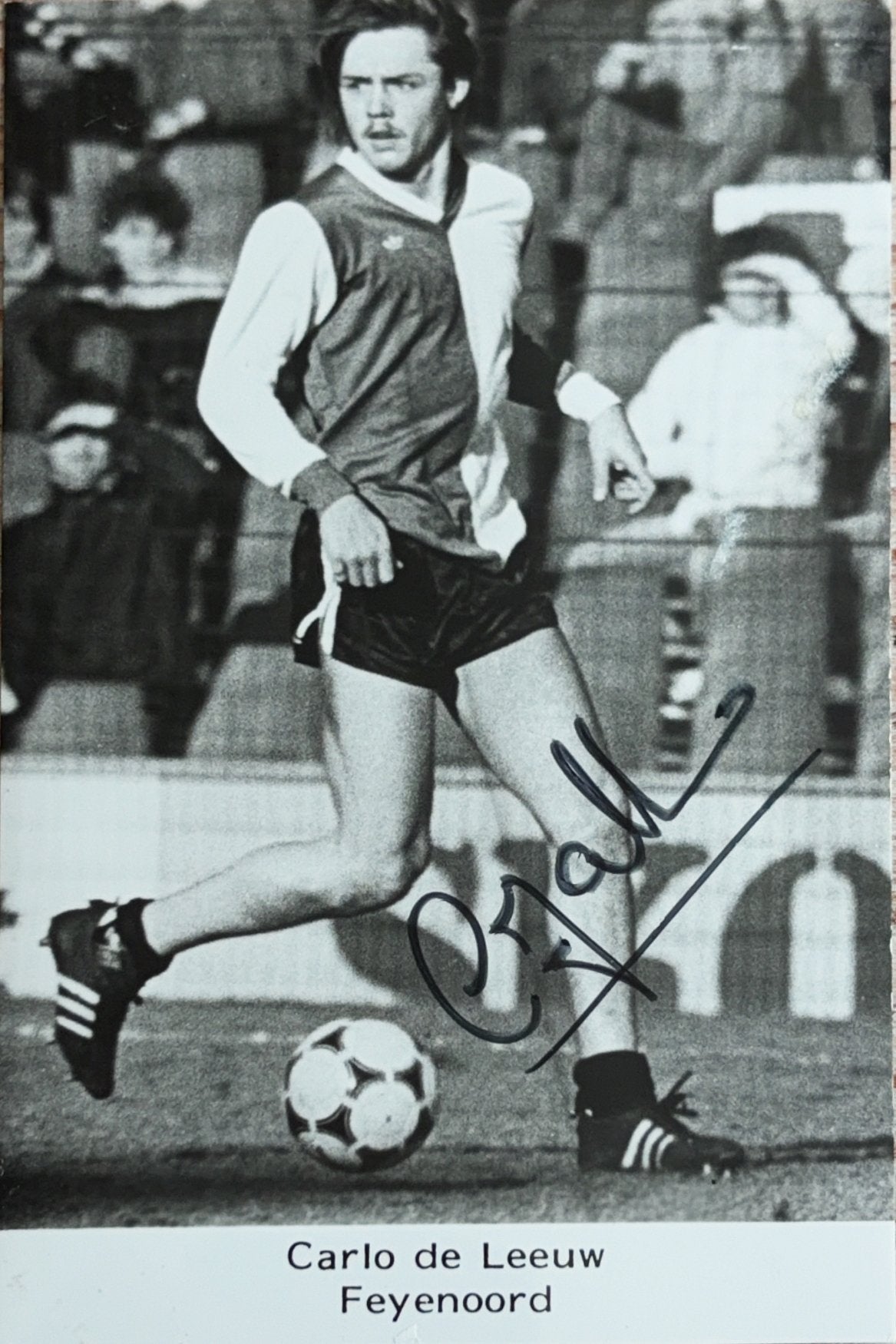Spelerskaart Carlo de Leeuw - Feyenoord Rotterdam, Ophalen of Verzenden, Zo goed als nieuw, Feyenoord, Spelerskaart