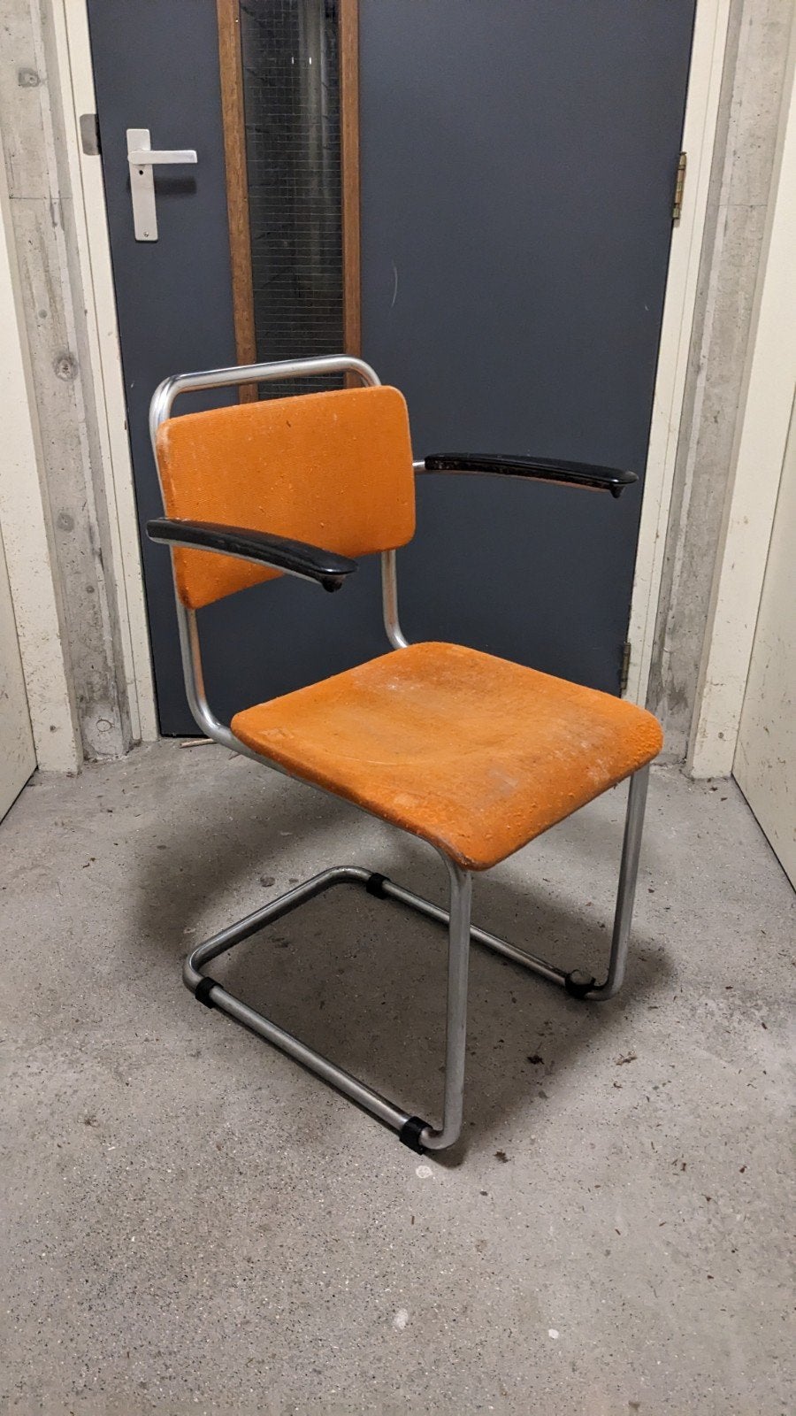 Gispen 201 stoel - Vintage design met gebruikssporen, Ophalen, Gebruikt, Overige kleuren, Vintage, Dutch Design, Bauhaus
