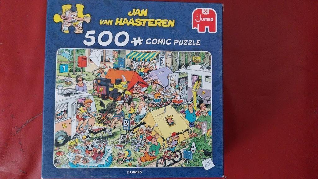 Jan van Haasteren camping 500 stukjes compleet, Hobby en Vrije tijd, Ophalen, 500 t/m 1500 stukjes, Zo goed als nieuw, Legpuzzel