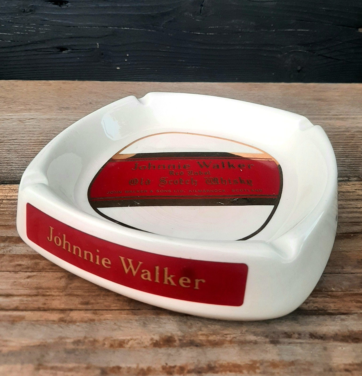 Johnnie Walker - Vintage Asbak - (Red Label), Ophalen of Verzenden, Asbak