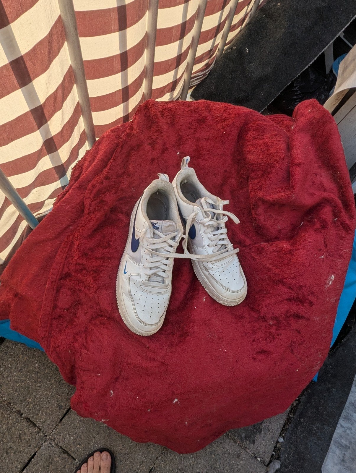 Nike schoenen maat 44 - Gedragen, Wit, Nike, Ophalen of Verzenden, Sneakers of Gympen