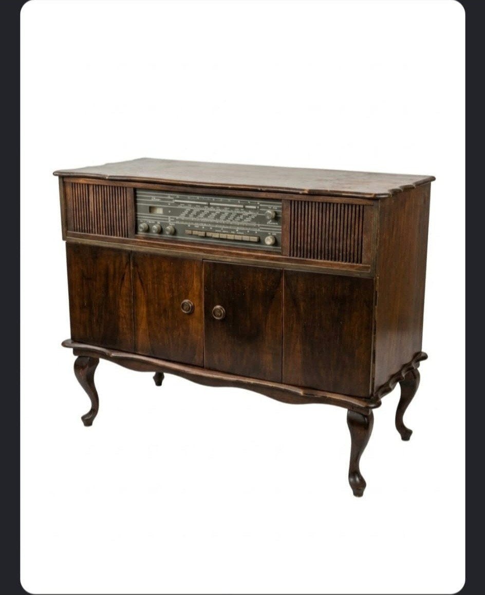 Vintage radio-platenspeler combinatie (radio werkt), Ophalen