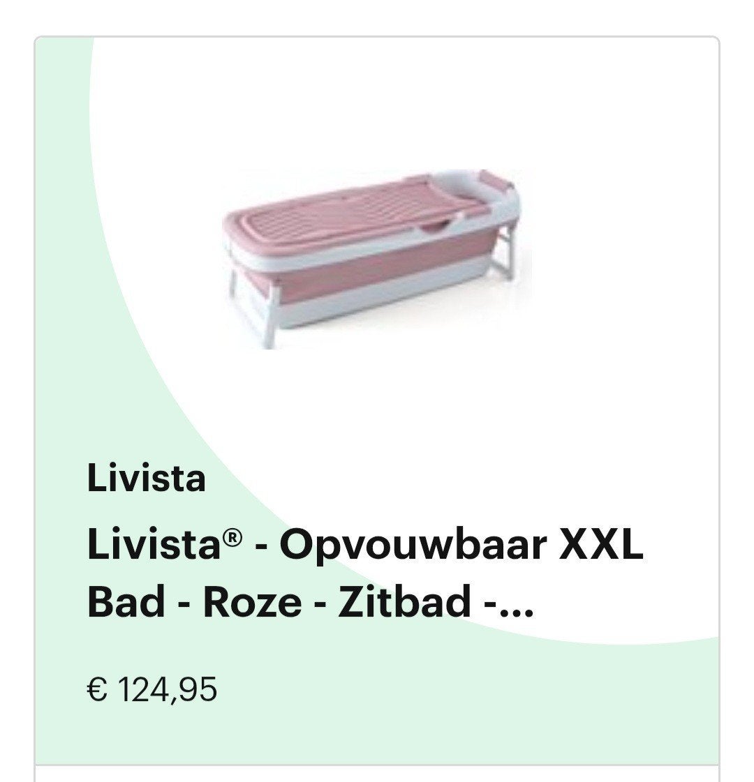 Livista Opvouwbaar XXL Bad - Roze Zitbad, Ophalen of Verzenden, Zo goed als nieuw, Met bad