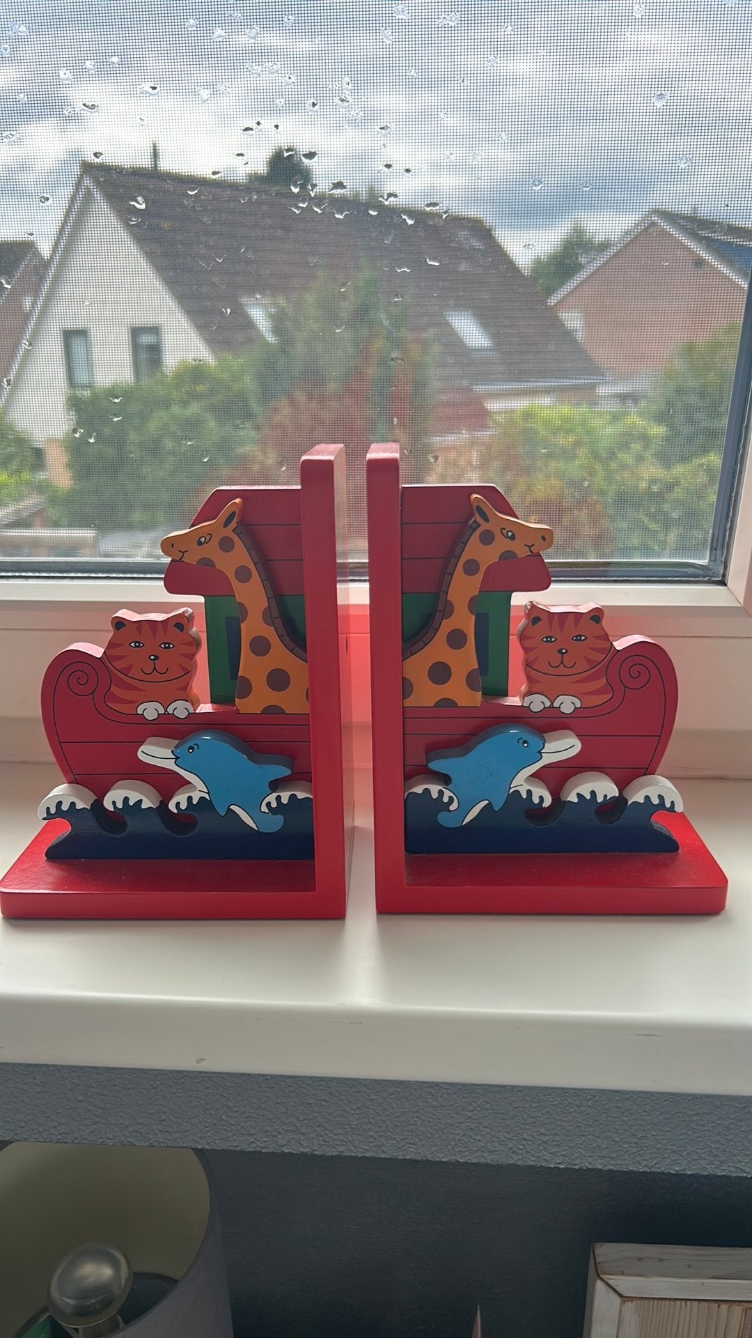 Mooie houten boekensteunen, Huis en Inrichting, Ophalen of Verzenden, Zo goed als nieuw