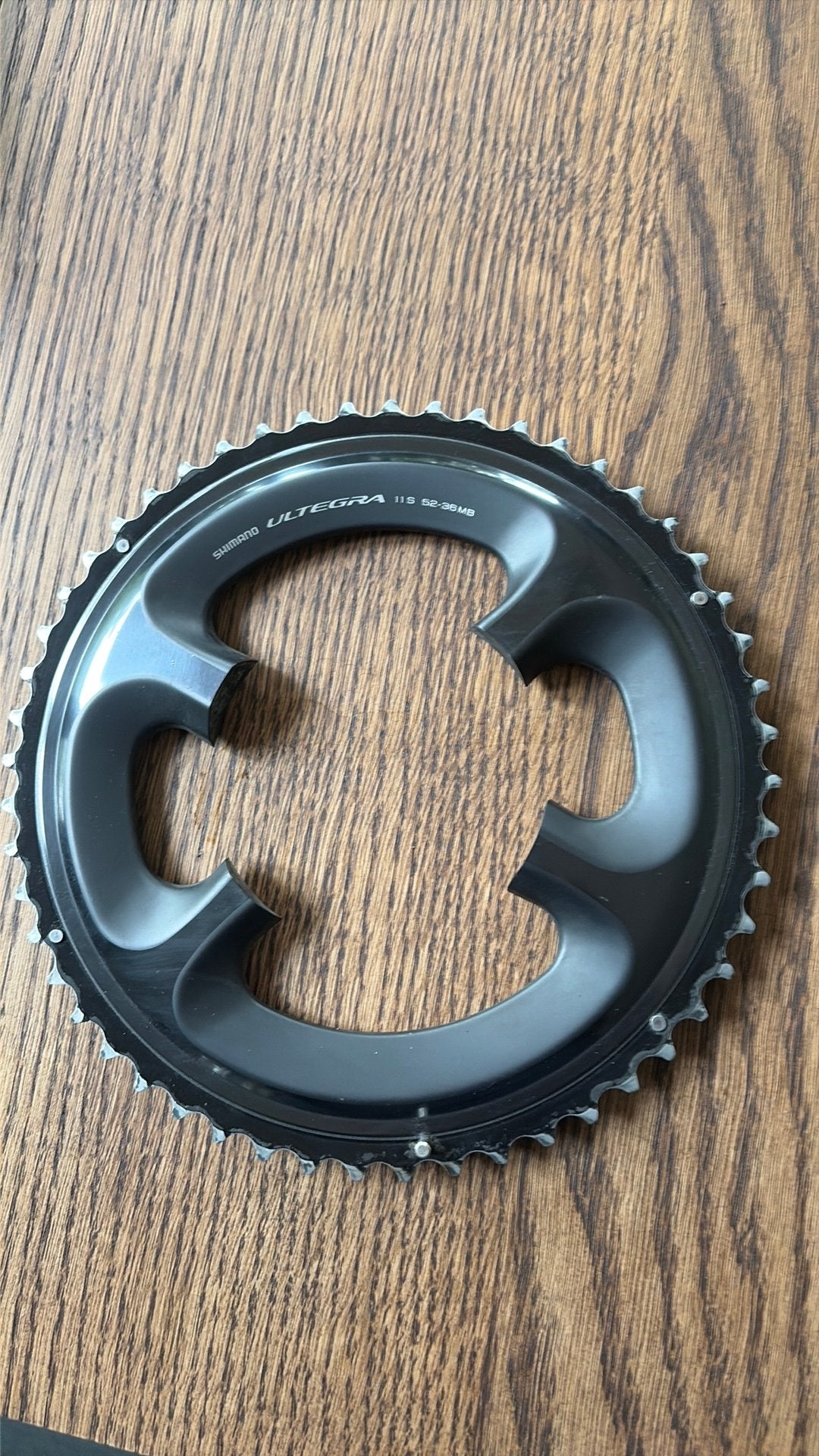 Shimano ultegra kettingblad 11s 52 tanden type MB, Ophalen of Verzenden, Gebruikt, Derailleur of Ketting