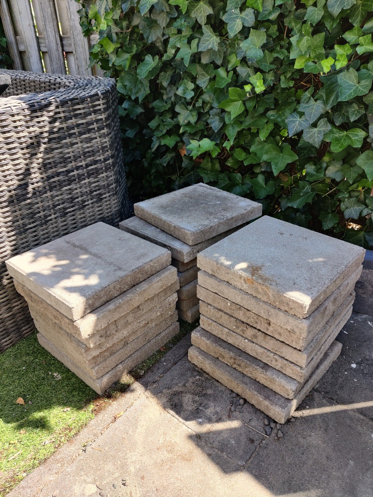 Tuintegels, Ophalen, Zo goed als nieuw, Beton, Terrastegels