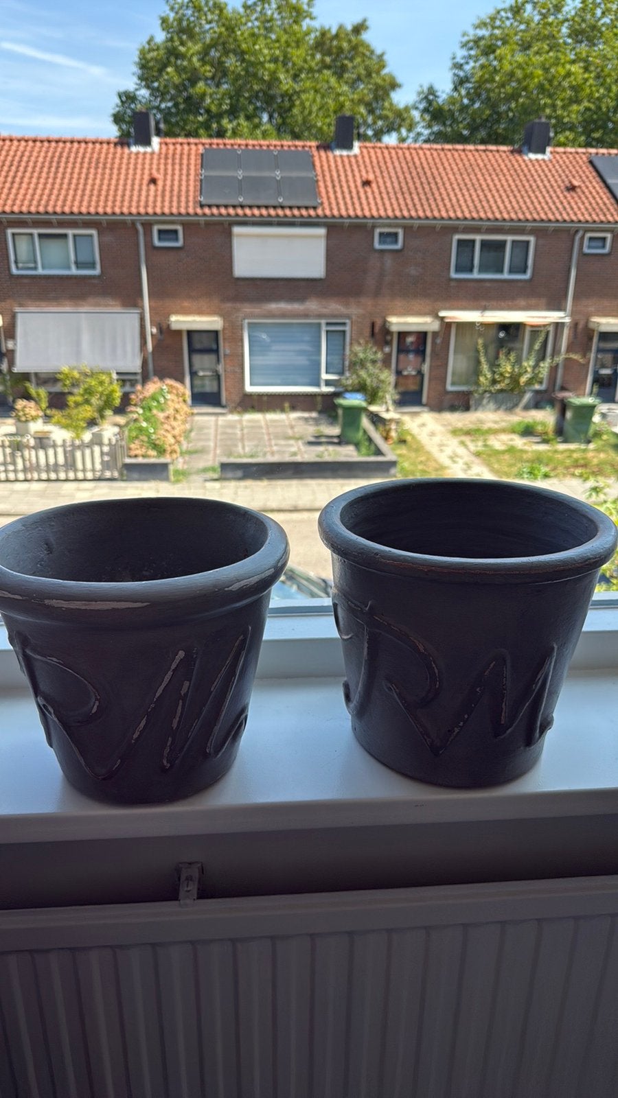 Riviera Maison bloempotten (2 stuks), Gebruikt, Rond, Binnen, Minder dan 40 cm