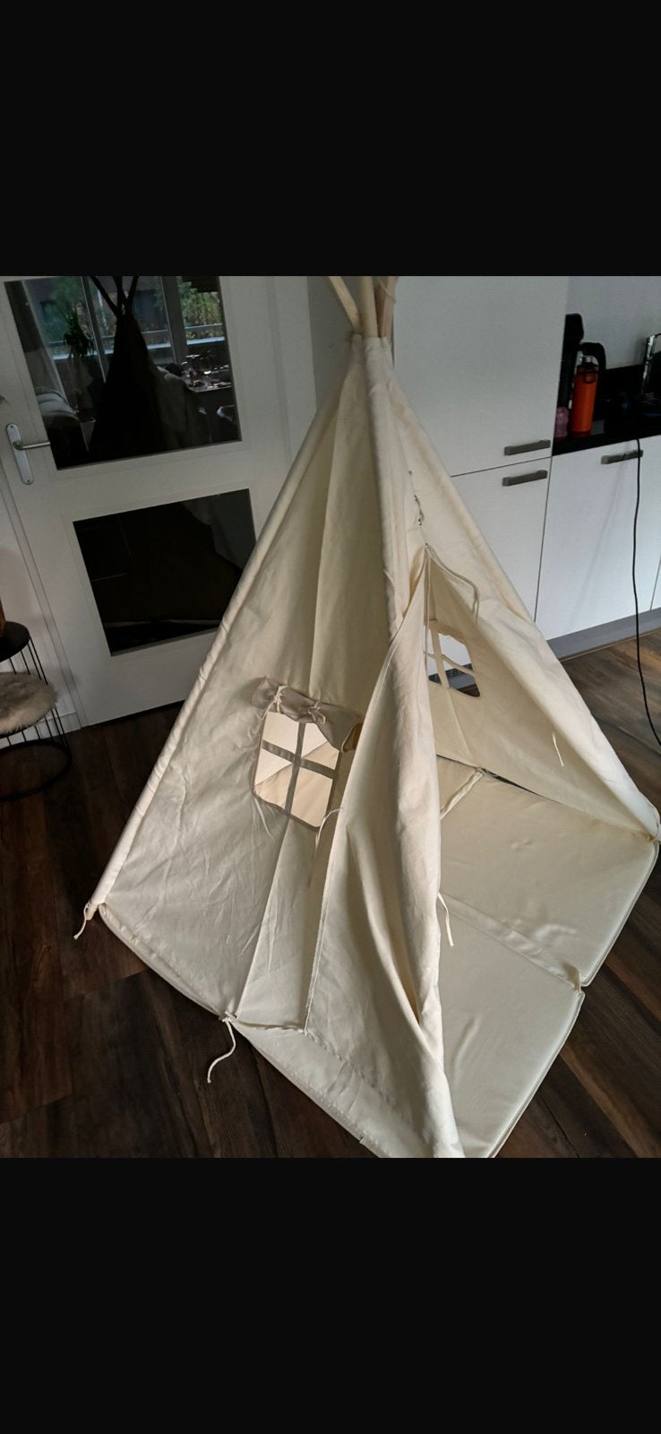 Tipi tent, Ophalen, Gebruikt