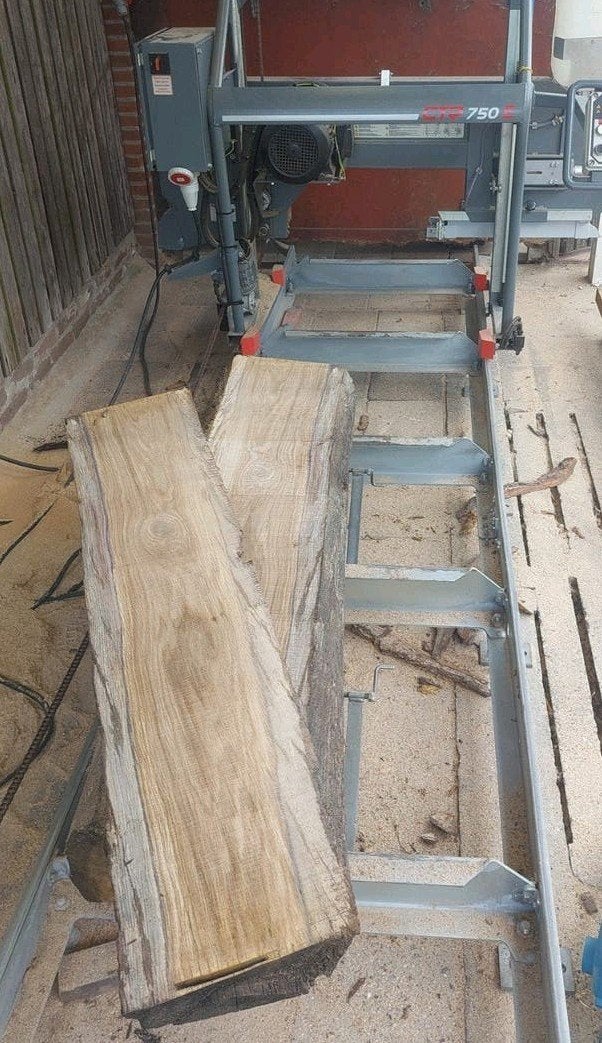 Gezaagde eiken schaaldelen 4cm dik, Ophalen, 25 tot 50 mm, Eiken, Nieuw