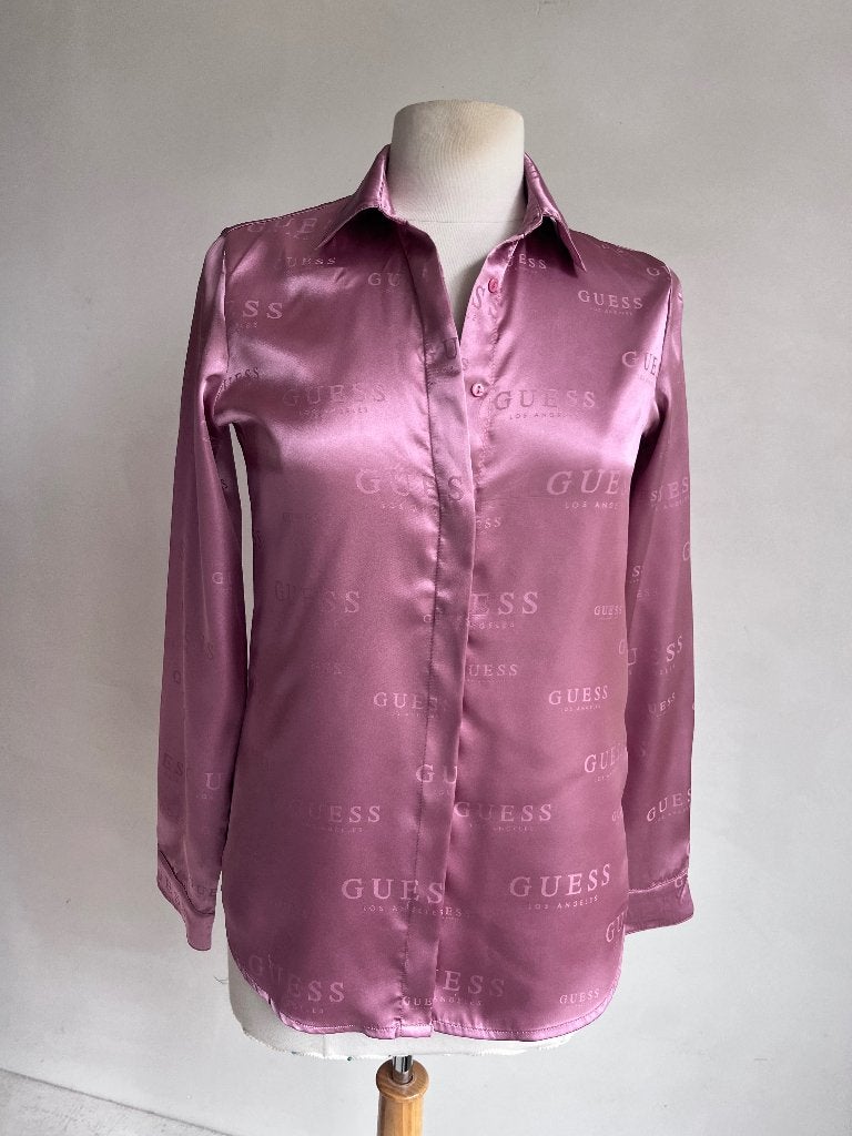 guess blouse roze maat s, Kleding | Dames, Guess, Verzenden, Zo goed als nieuw, Roze