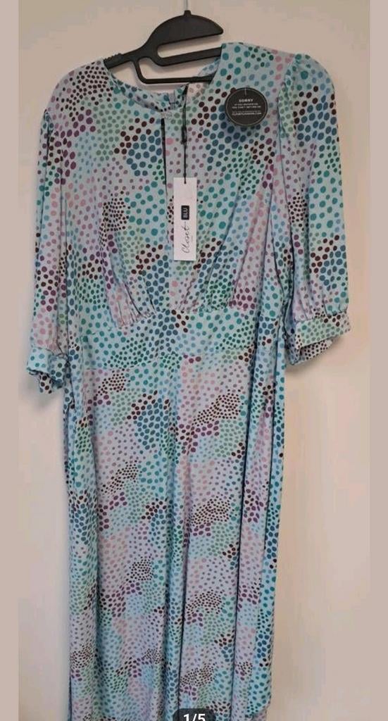 Nieuwe Closet London jurk, maat 16 - Baby Blauw met stippen, Kleding | Dames, Jurken, Maat 46/48 (XL) of groter, Onbekend, Nieuw