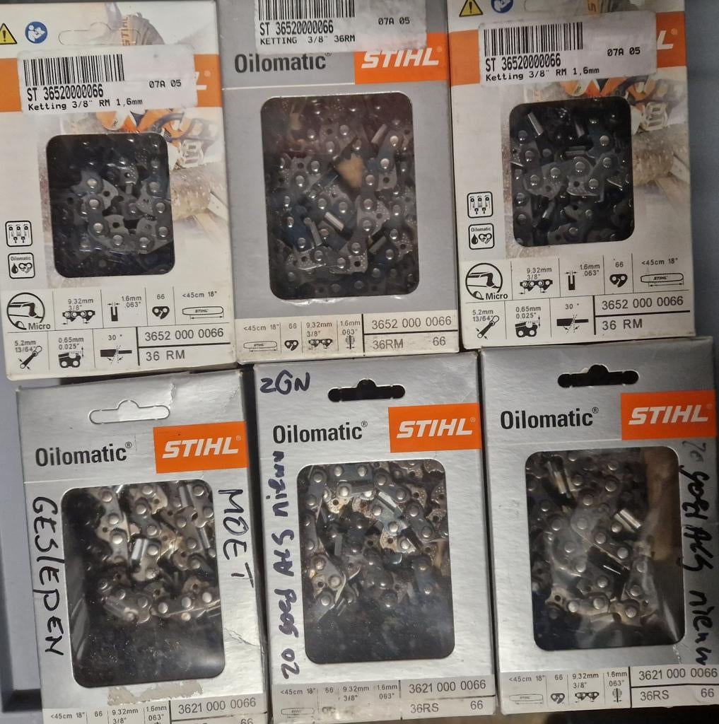 STIHL ZAAGKETTINGEN nieuw/zgan, Ophalen of Verzenden