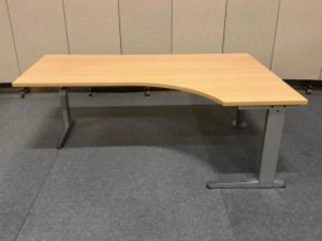 Hoekbureau met slinger 18080/120xH64-84 cm, 20 stuks, Huis en Inrichting, Bureaus, Verzenden, In hoogte verstelbaar, Gebruikt