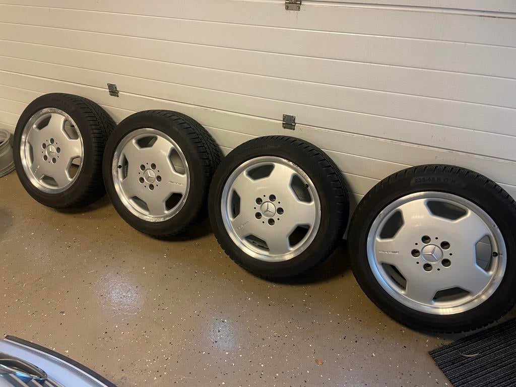 AMG monoblock 17 inch W202 C klasse 17” W201 W124 190, Ophalen of Verzenden, 17 inch, Zomerbanden, Velg(en)