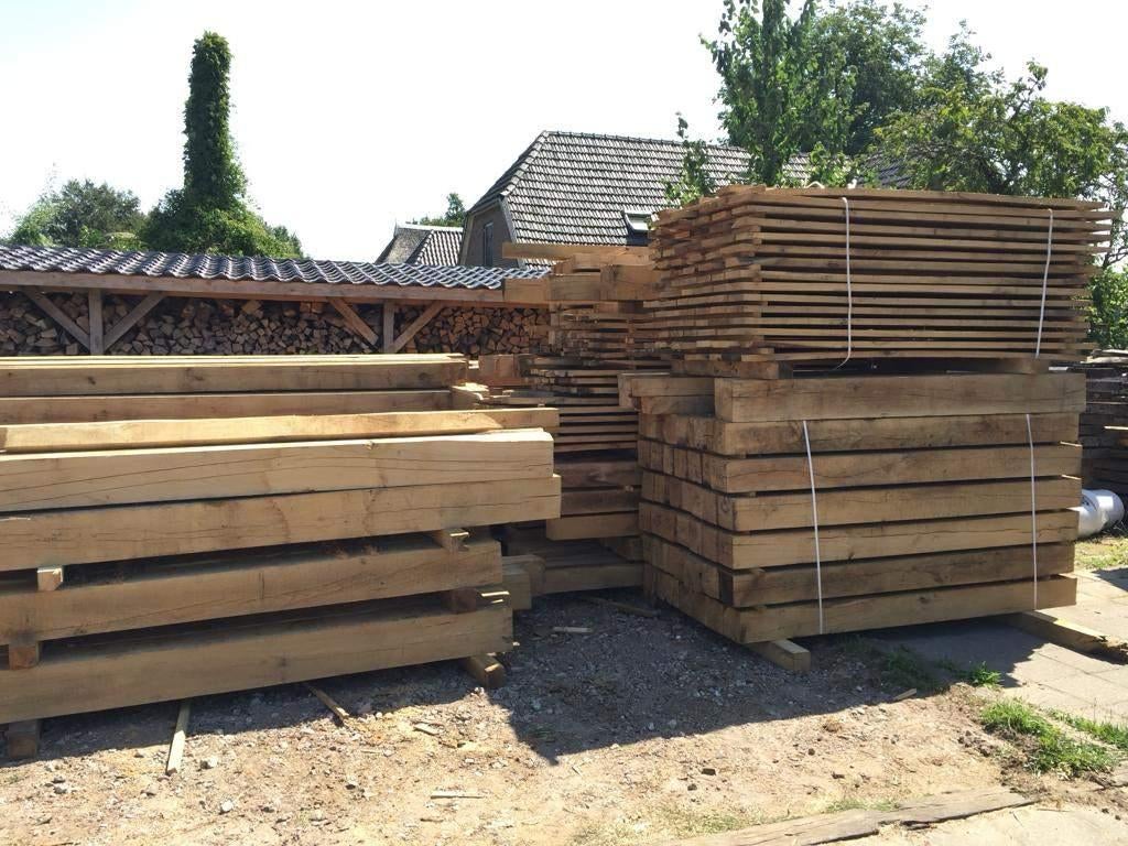 eiken eikenhout uit eigen zagerij, maatwerk mogelijk, Ophalen, Nieuw, 250 cm of meer, Balken