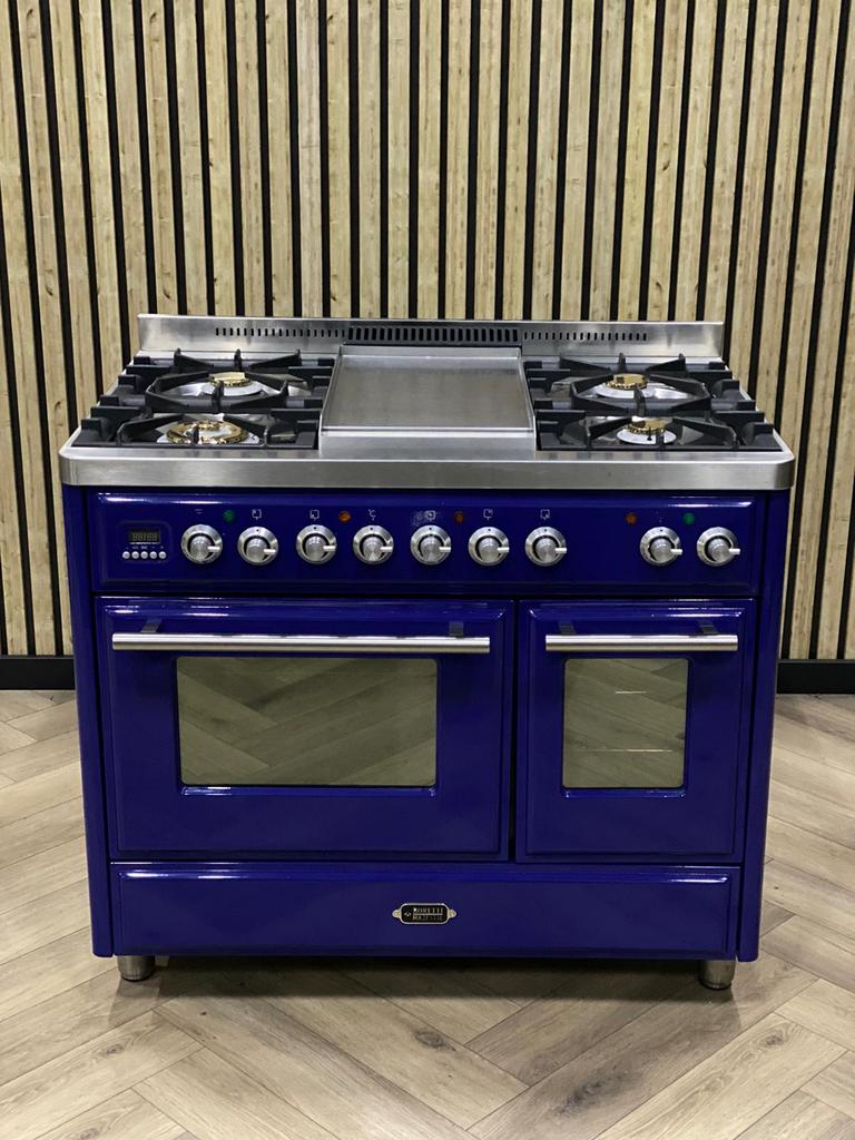 Prachtige Boretti Majestic 100cm Gas/Electro + Frytop, Warmhoudplaat, 60 cm of meer, Zo goed als nieuw, Gas