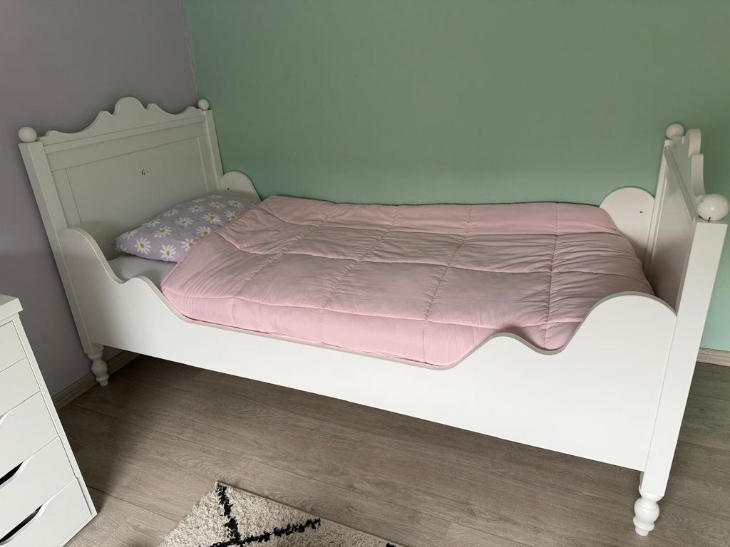 Mooi wit bed van Bopita Belle, Kinderen en Baby's, Kinderkamer | Bedden, Ophalen, 85 tot 100 cm, Gebruikt, Matras